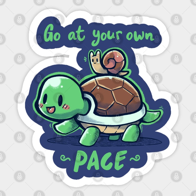 Go at your own Pace Sticker by TechraNova
